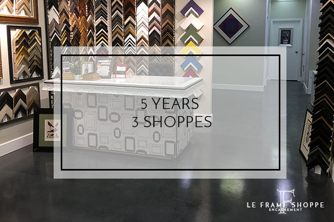 Le Frame Shoppe Blog | 5 Years 3 Shoppes