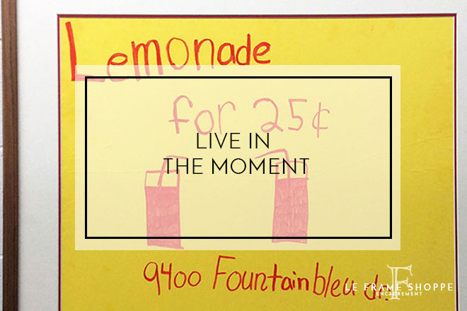 Le Frame Shoppe Blog | Live In The Moment