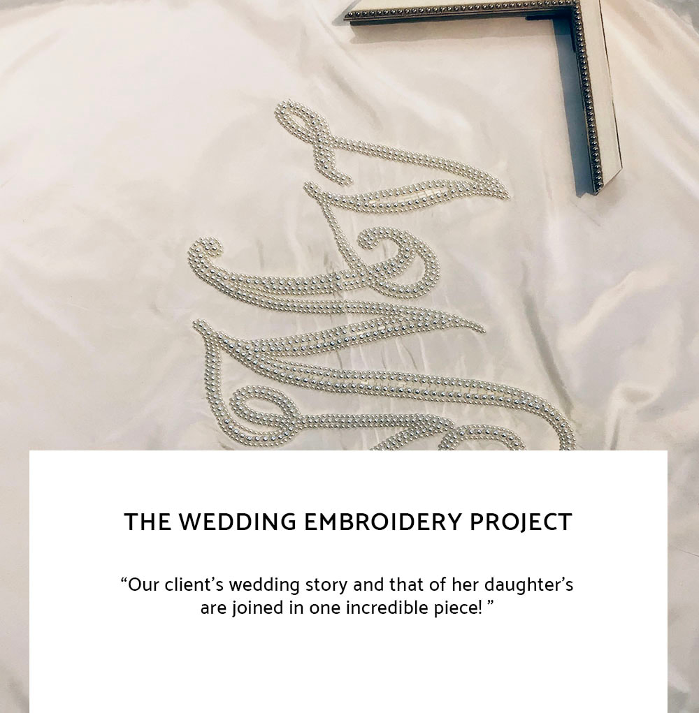 Le Frame Shoppe Blog | The Wedding Embroidery Project