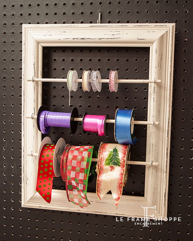 Le Frame Shoppe Blog | DIY Ribbon Organizer