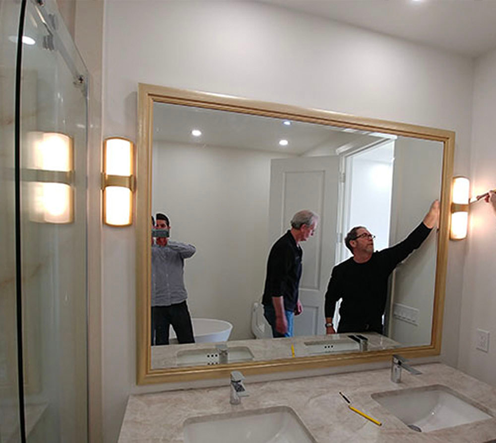 Le Frame Shoppe Blog | Add a custom mirror to your bathroom