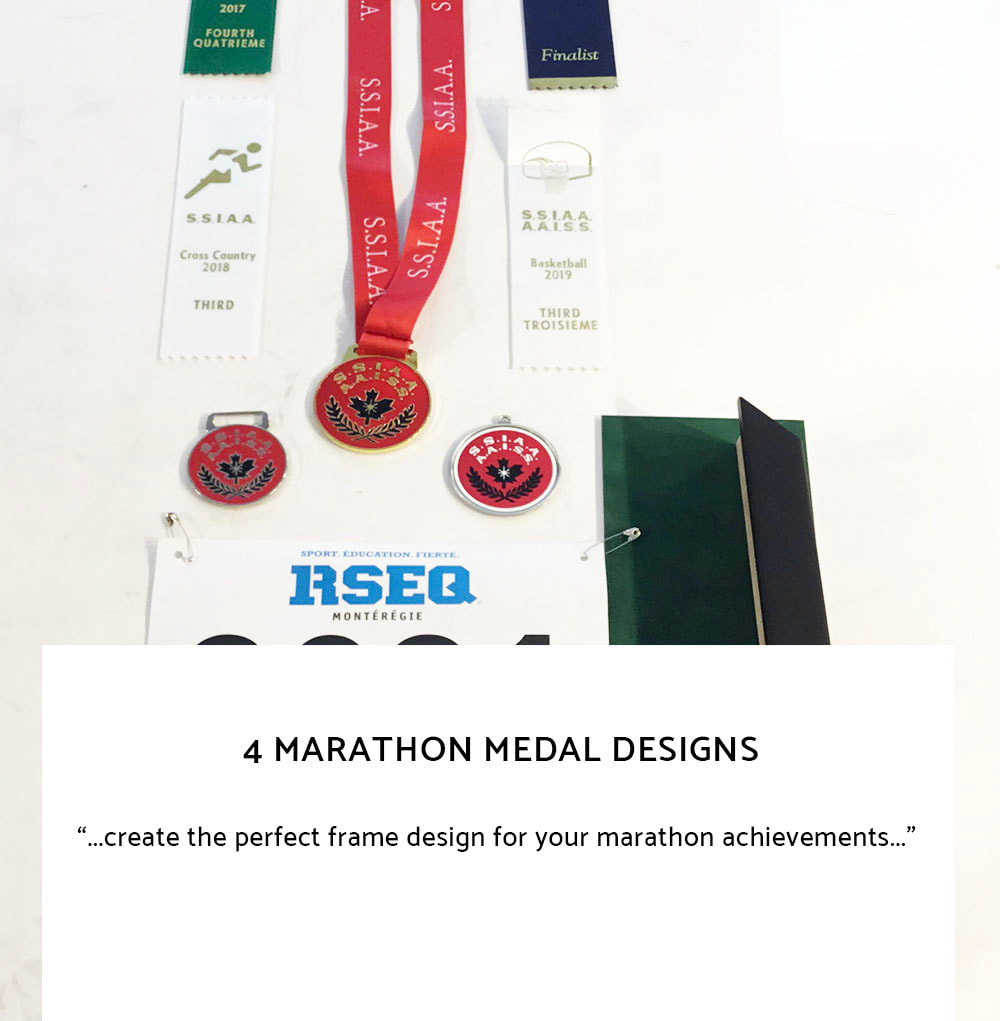 Le Frame Shoppe Blog | 4 Marathon Medal Designs