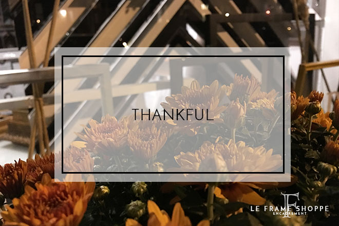 Le Frame Shoppe Blog | Thankful
