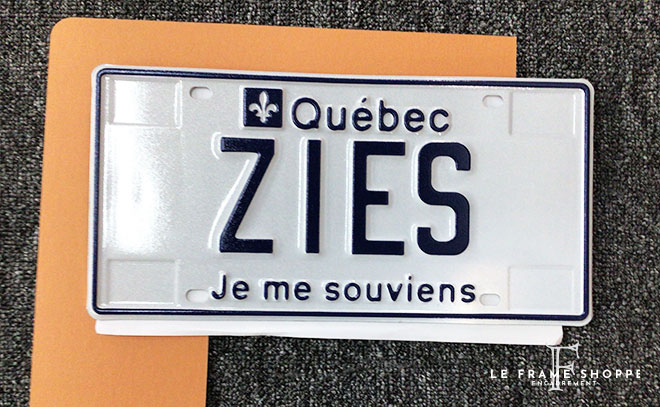 Le Frame Shoppe Blog | The License Plate Project