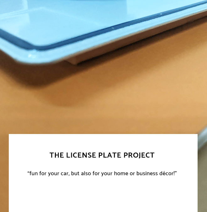 Le Frame Shoppe Blog | The License Plate Project